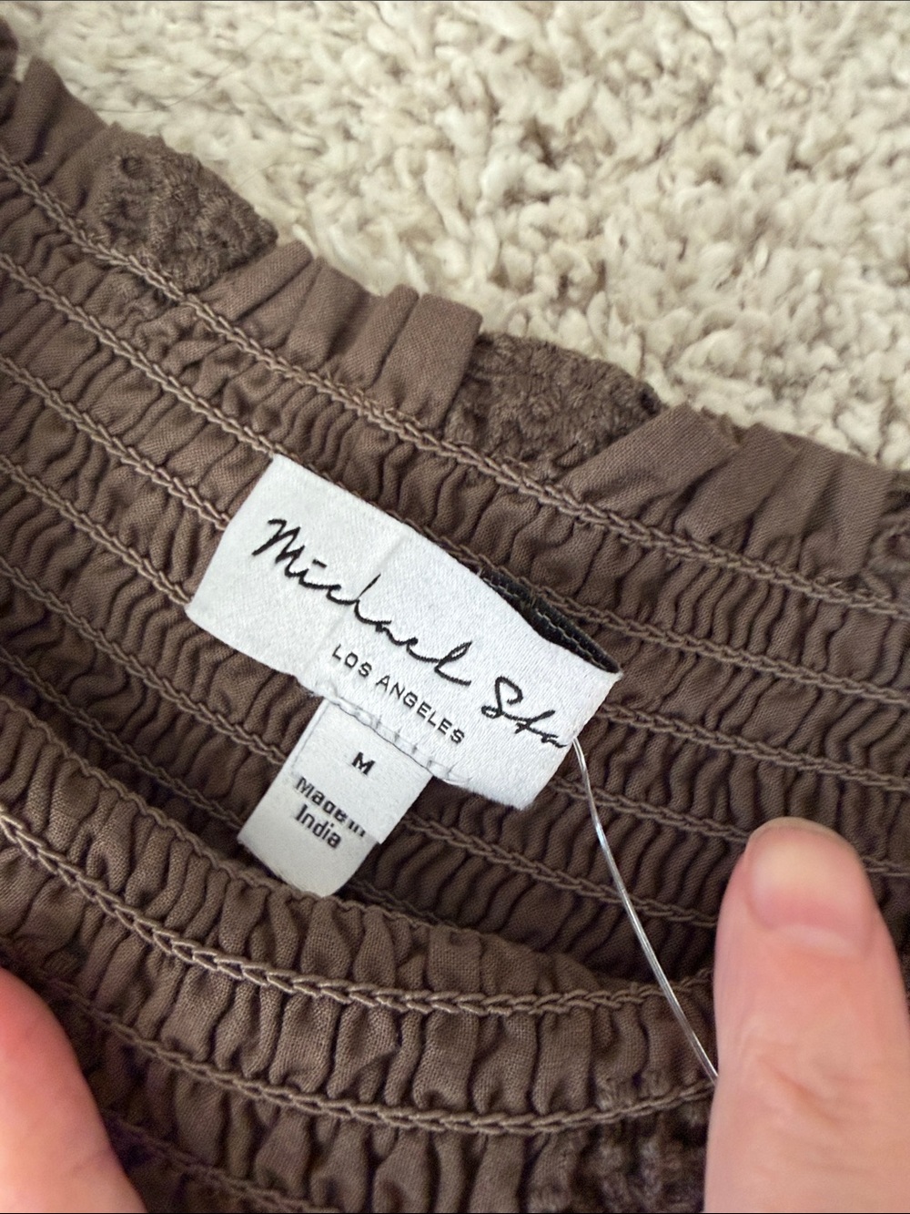 NWT Michael Stars Eyelet Maxi Skirt - Picture 2 of 7